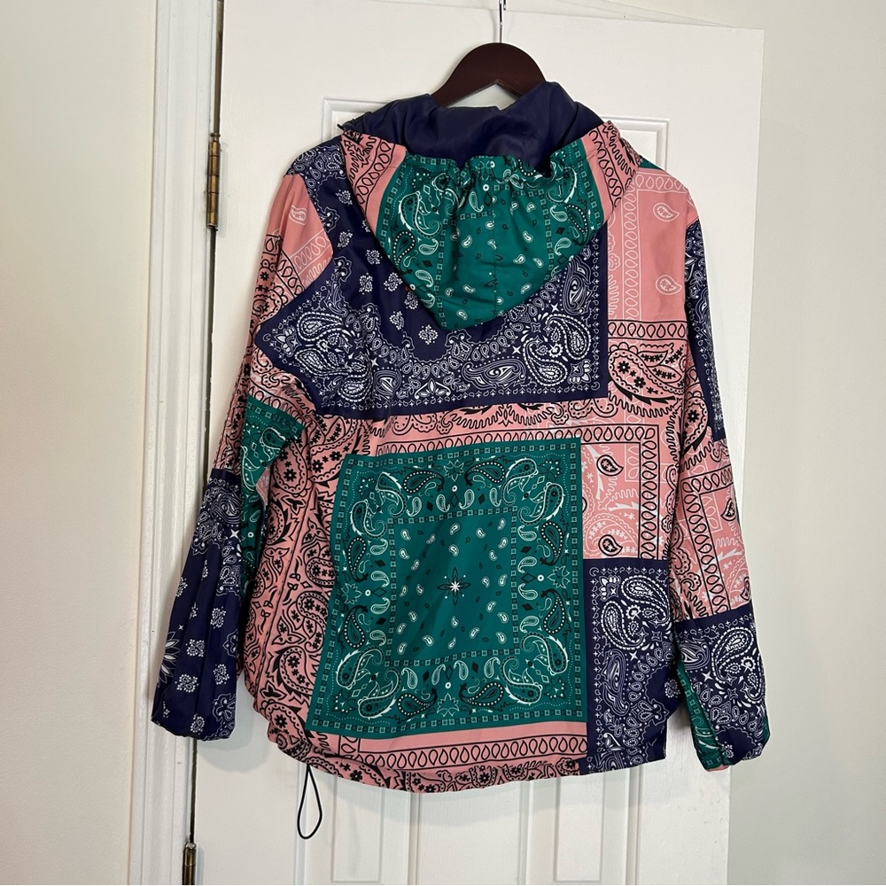 Patchwork Paisley Women's Utility Jacket - image 2